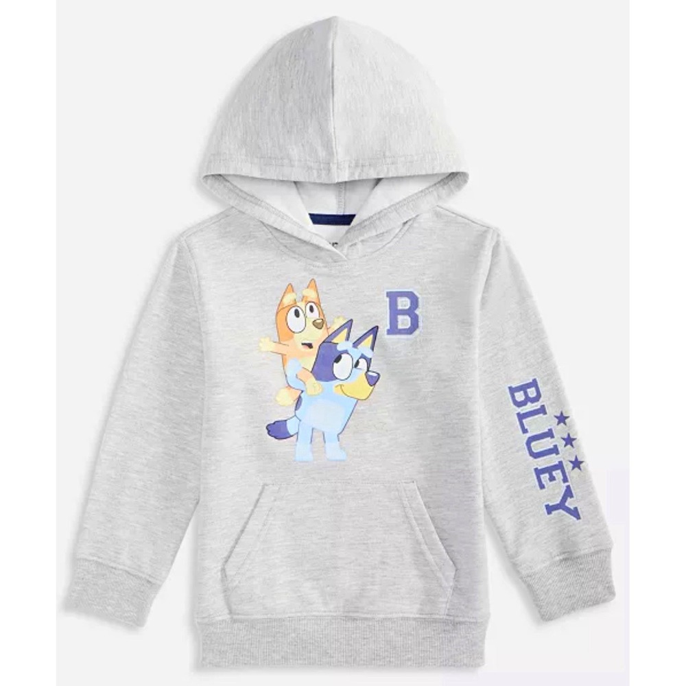 NEW Epic Threads Bluey & Bingo Fleece Pullover Hoodie Pockets 3T